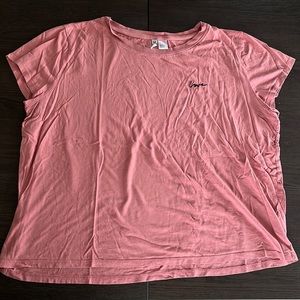 Love tee shirt in dusty rose in size XL